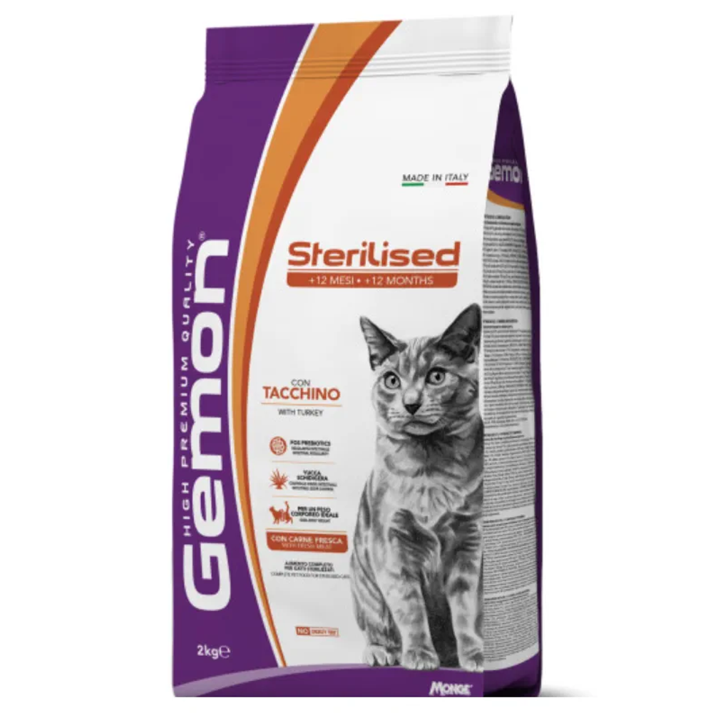 Gemon Sterilised hrana za mačke, puretina, 7 kg slika 1