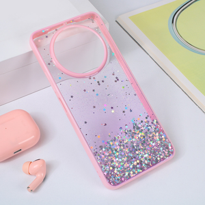 Torbica Frame Glitter za Xiaomi Redmi A3 roze