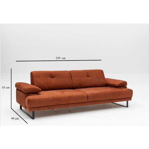 Atelier Del Sofa Trosjed MUSTANG narančasti, Mustang - Orange slika 8