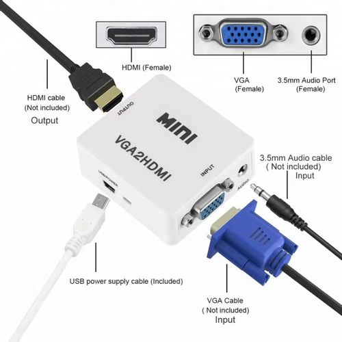 A-VGA-HDMI-Mini ** Gembird input VGA to HDMI  (902) (289) slika 1