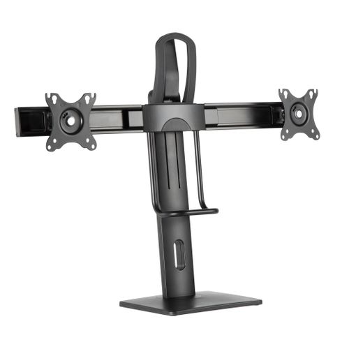 Gembird MS-D2-01 Desk 2-Display Mounting Arm, Max. 6kg (per screen), 17”-27” slika 1