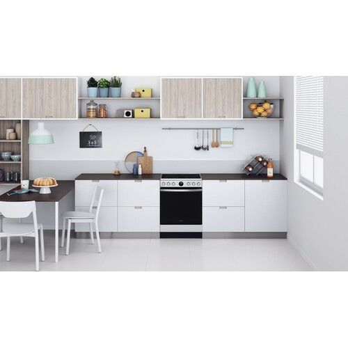 Indesit IS67V8CCX/E Staklokeramički šporet, Multisistemska rerna, Širina 60 cm, Inox slika 3