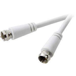SpeaKa Professional SAT priključni kabel [1x F-muški konektor - 1x F-muški konektor] 10.00 m 75 dB  bijela
