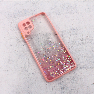 Maska Frame Glitter za Samsung A125F Galaxy A12 roze