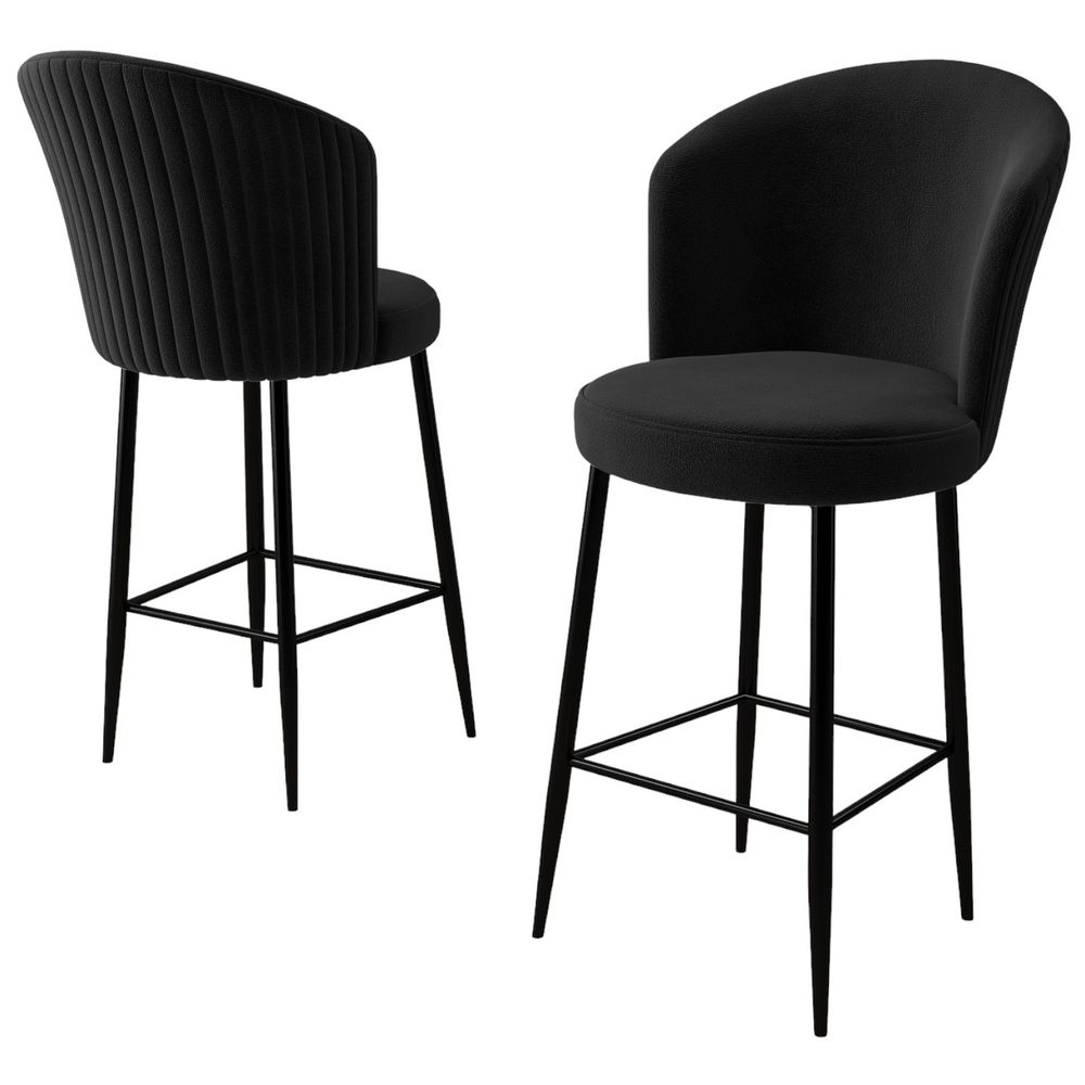 Alte - Crni Bar Stolac Set (4 Komada) slika 3