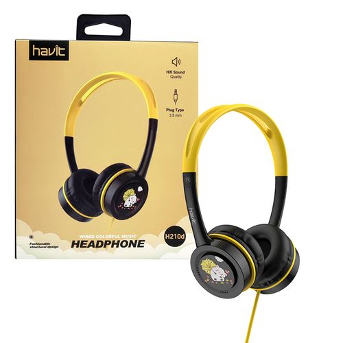 Havit slušalice audio H210D crno-žute slika 1