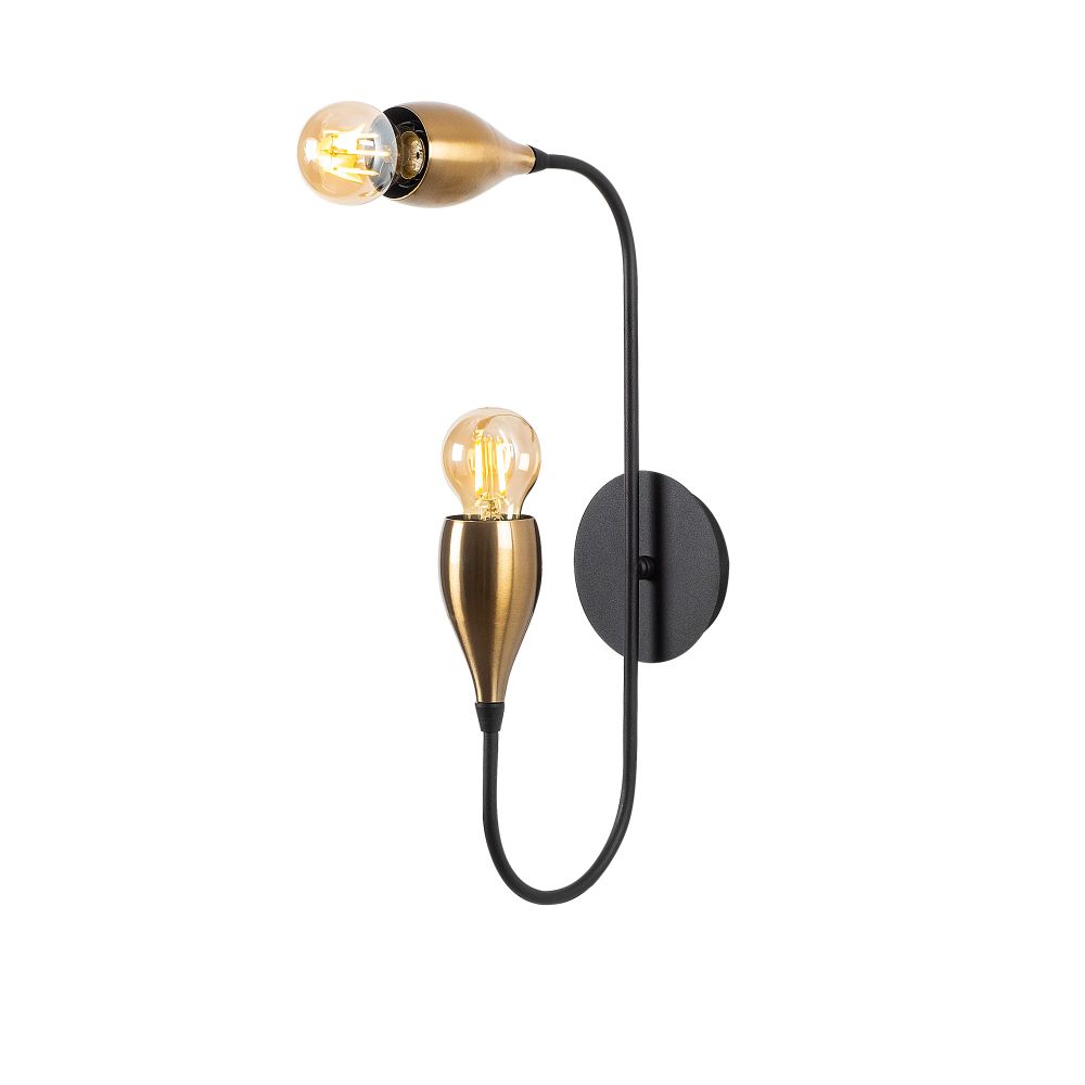 Kadeh - 3211 Crna Vintage Zidna Lampa slika 2