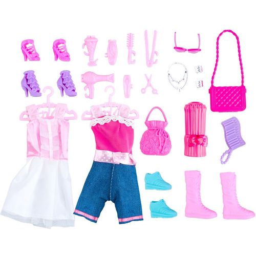 Anlily Komplet odjeće za lutke - ormar u torbici slika 4