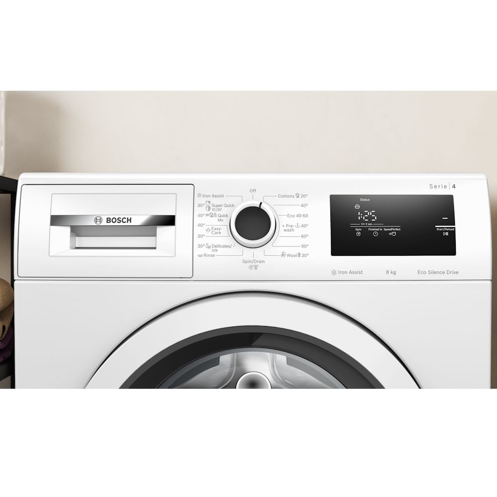 BOSCH perilica rublja Serie 4|, 8 KG, A,1200 rpm,IronAssist,71dB,65l slika 2