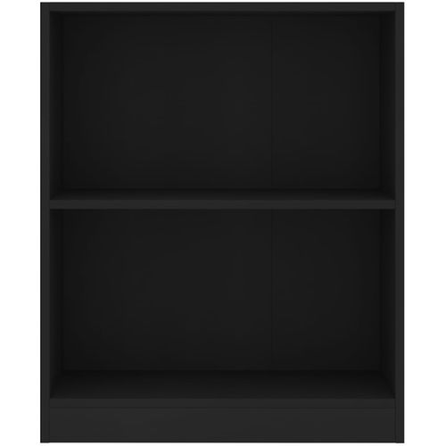 Polica za knjige crna 60 x 24 x 74,5 cm od konstruiranog drva slika 10