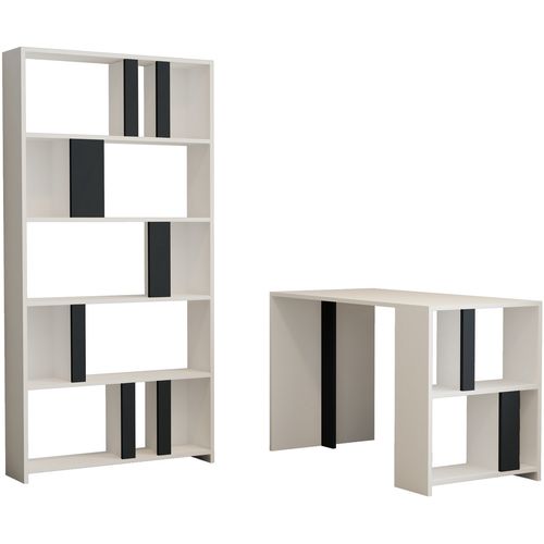 Lima - White, Anthracite White
Anthracite Study Desk & Bookshelf slika 2