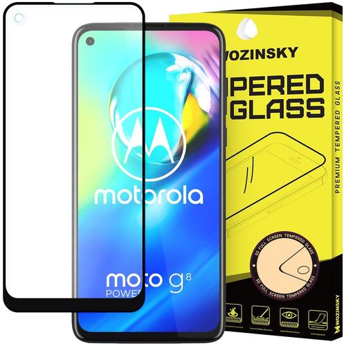 Kaljeno staklo zaštitnik zaslona Potpuna pokrivenost s okvirom za Motorola Moto G8 Power / Moto G Pro slika 1