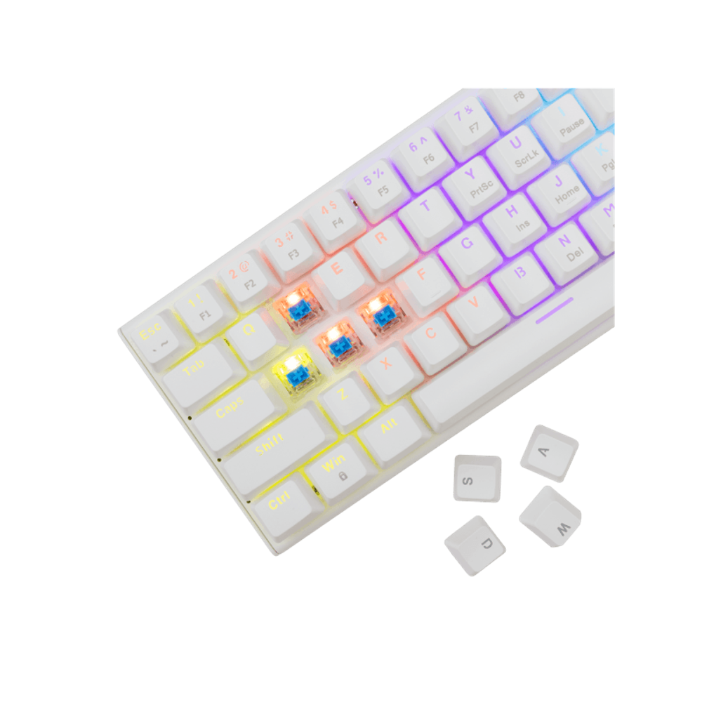 WHITE SHARK Tastatura A GK-002221V2 WAKIZASHI-2 / bijela, US-BLUE.SW slika 3