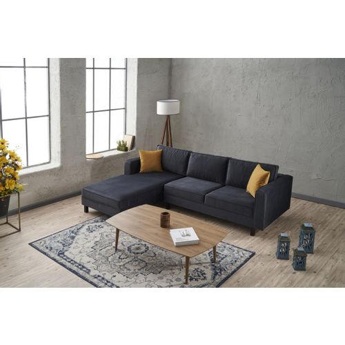 Atelier Del Sofa Kutna garnitura, Antracit, Kale Velvet Left - Anthracite slika 4