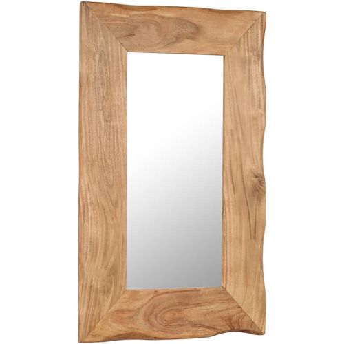 Kozmetičko ogledalo od masivnog bagremovog drva 50 x 80 cm slika 7