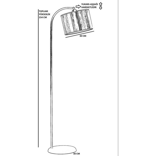 Azra 8736-5 Gold Floor Lamp slika 3