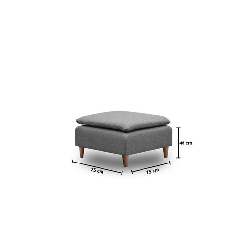 Atelier Del Sofa Tabure, Tamno siva, Lungo slika 2