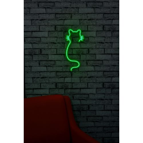 Wallity Ukrasna plastična LED rasvjeta, Cat - Green slika 3