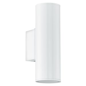 Eglo Riga Vanjska Zidna Lampa - 2x3W LED, Čelik/Bijela