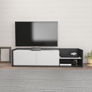 TV stalak Krog, boje antracit i bijela