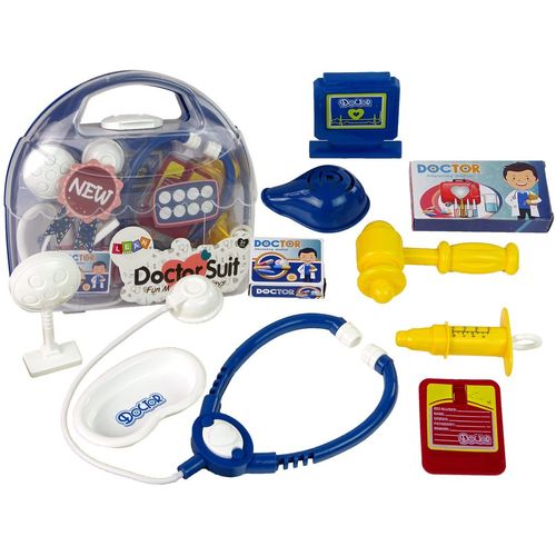 Dječji liječnički set u torbici, plavo-žuti slika 1