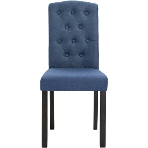 Blagovaonske stolice od tkanine 6 kom plave slika 26