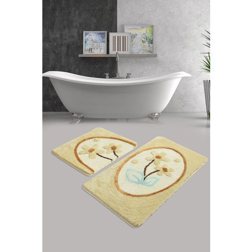 Ladure - Stone Multicolor Acrylic Bathmat Set (2 Pieces) slika 1