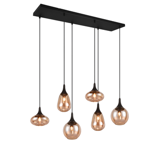 Trio Lightning Luster LUMINA 6 - Amber, 6 x E14