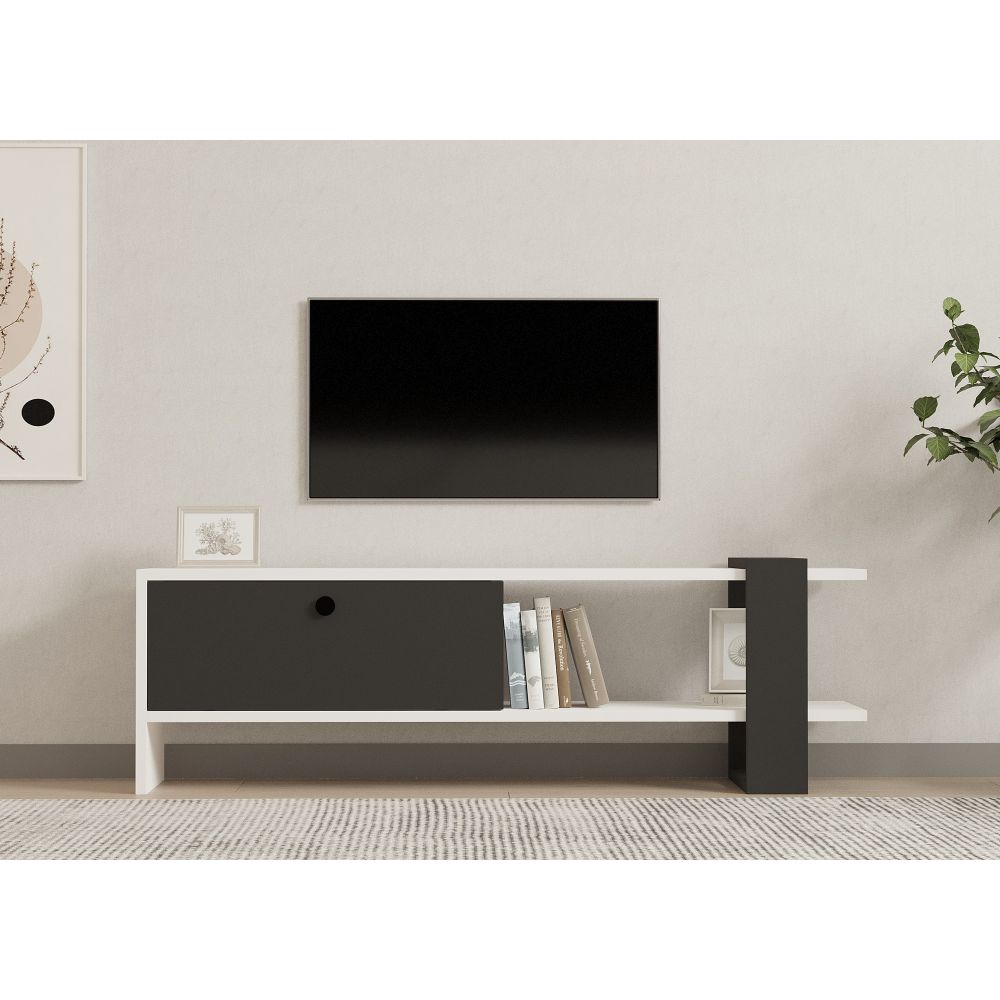 Funda Anthracite Bijeli TV Stalak slika 2