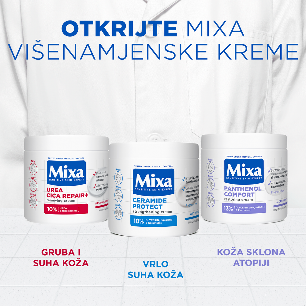 Mixa Urea Cica Repair Obnavljajuća krema za suhu kožu 400ml slika 9