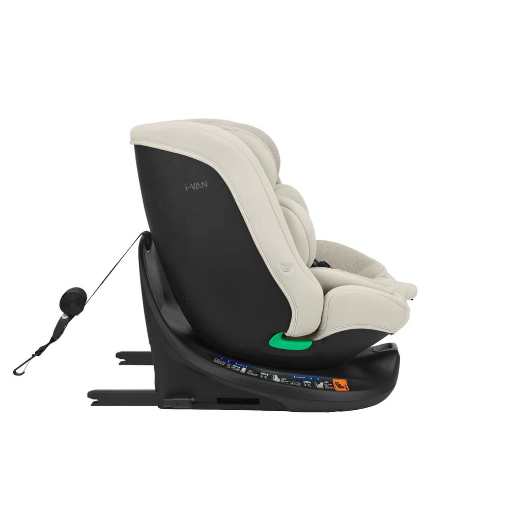Kikka Boo Rotirajuća autosjedalica 40-150cm I-Van i-Size Isofix, Light Beige slika 6