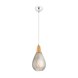 Luster L1458 - Sivi sa Drvenim Tijelom