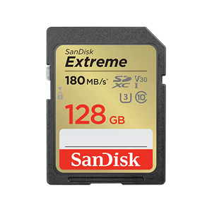 SanDisk SDXC 128GB Extreme, 180MB/s UHS-I Class10 U3 V30