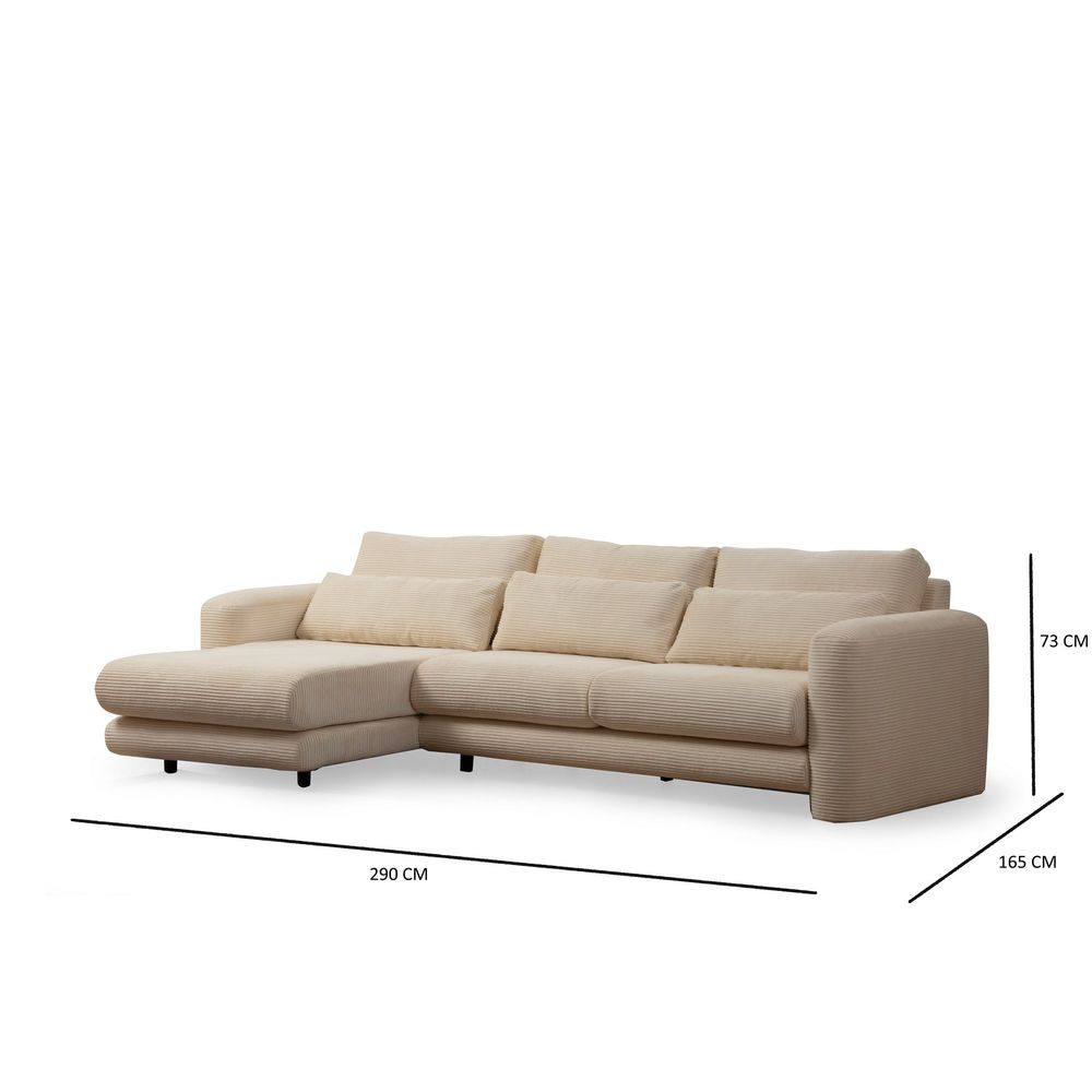 Lily Ugaona Sofa Lijeva Bež slika 6