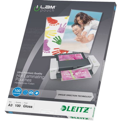 Leitz folija za laminiranje DIN A3 100 micron sjajna  100 St. slika 5