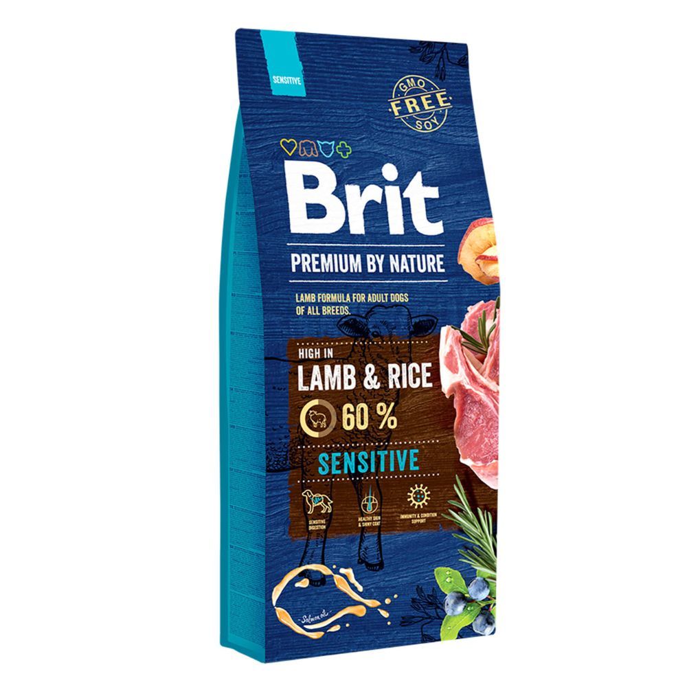 Brit Premium by Nature Adult Sensitive janjetina slika 1