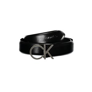 CALVIN KLEIN MEN'S BLACK LEATHER BELT