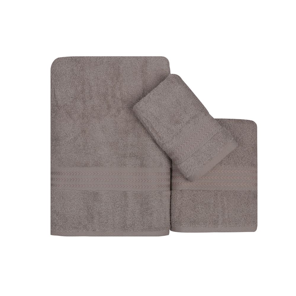 Set peškira Rainbow - Grey Grey (3 komada) slika 3