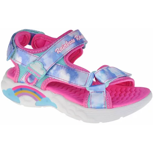 Skechers Summer Sky dječje sandale sa svjetlom 302975l-blu slika 19