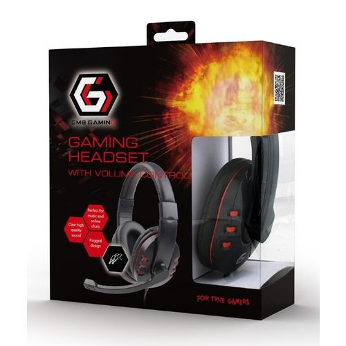 Gembird GHS-402 Gaming Headset with Volume Control, 3.5mm Stereo, Glossy Black slika 4