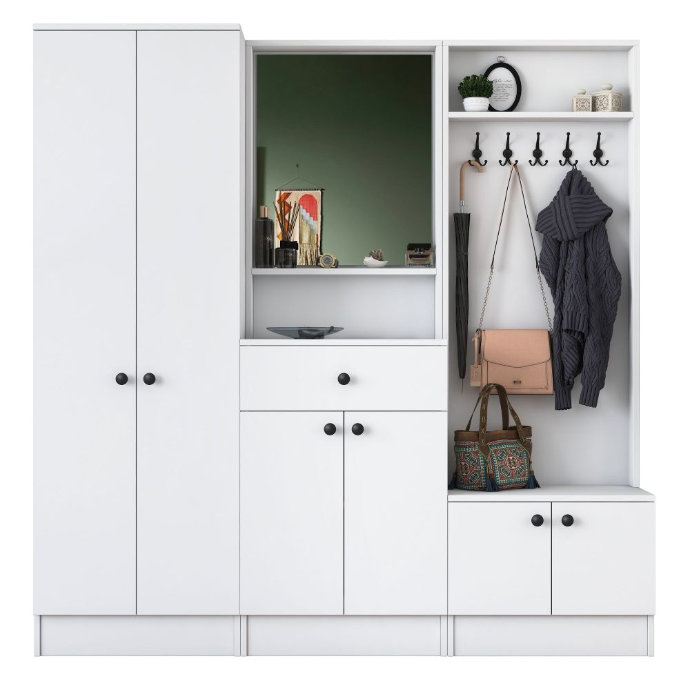 Hall Stand M3 - 1559, Bijela Boja slika 7