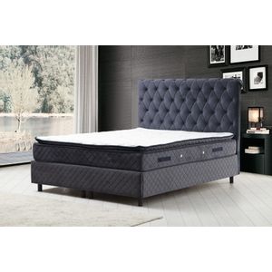 Sonata Set 120 x 200 v2 - Anthracite Anthracite Single Mattress, Base & Headboard