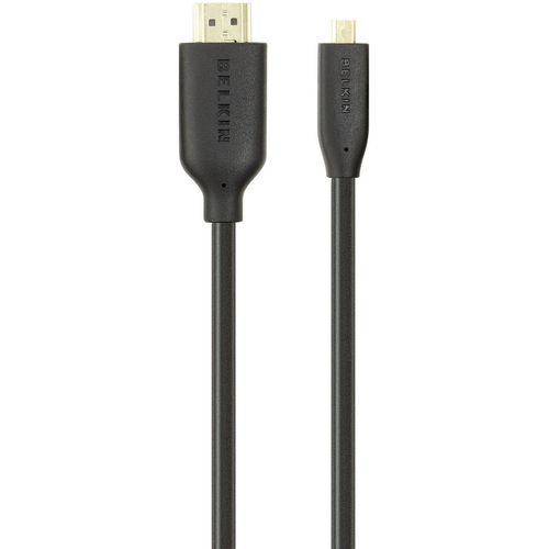 Belkin HDMI priključni kabel 3.00 m audio povratni kanal (arc), pozlaćeni kontakti, Ultra HD (4K) HDMI crna [1x muški konektor HDMI - 1x muški konektor micro HDMI tipa D] Belkin HDMI priključni kabel HDMI A utikač, HDMI Micro D utikač 3.00 m crna F3Y030bf3M-P audio povratni kanal (arc), pozlaćeni kontakti, Ultra HD (4K) HDMI HDMI kabel slika 3