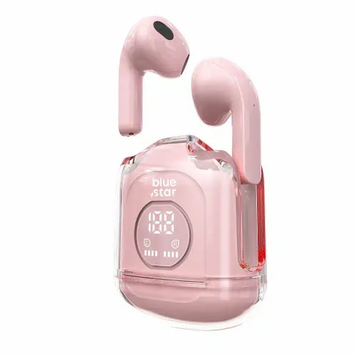 BLUE STAR bežične/bluetooth stereo slušalice TWS Transparency Fi22 pink slika 1