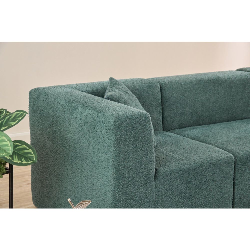 Ugaona Sofa Raks - Zelena boja slika 4