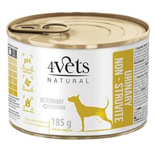 4Vets Natural Dog Veterinarska Dijeta Urinary Non-Struvite 185g slika 1