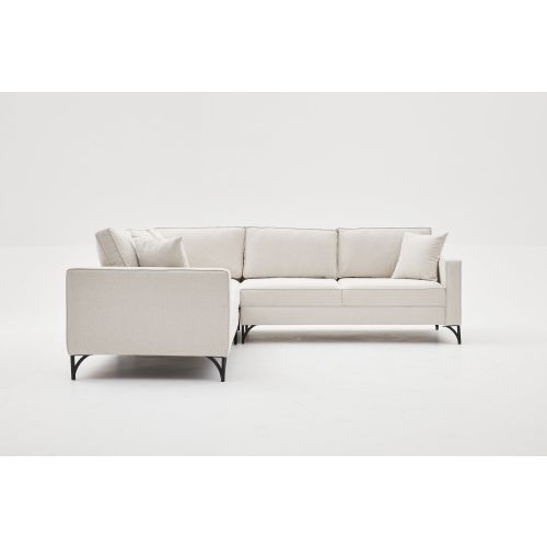 Atelier Del Sofa Kutna garnitura, Krem Crno, Berlin - Cream, Black slika 3