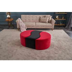 Alya Puf - Red, Black Black
Red Pouffe