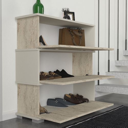 Woody Fashion Ormarić za cipele NAPOLYON, boja Travertine, boja sandstone slika 4