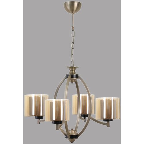 Paul 4 lü eskitme avize bal camlı Vintage Chandelier slika 1